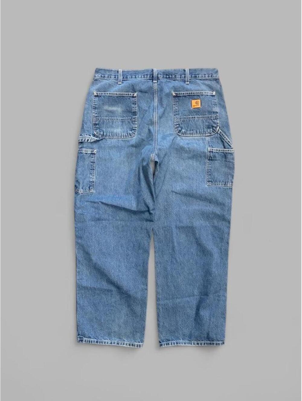 Blue Carhartt Dungaree Jeans